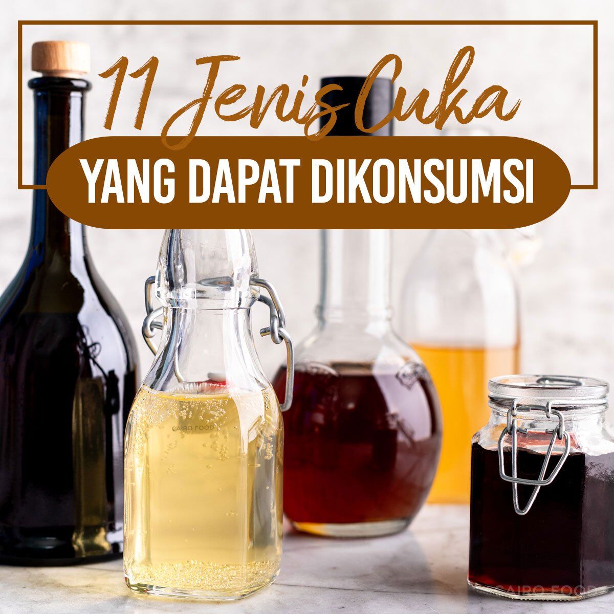 11 jenis cuka yang dapat dikonsumsi