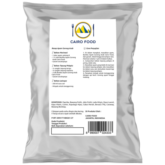 Arabic Fried Chicken Seasoning (Bumbu Ayam Goreng Arab)