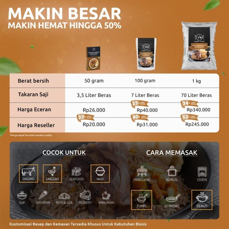 Original Kebuli Seasoning (Bumbu Kebuli Original)