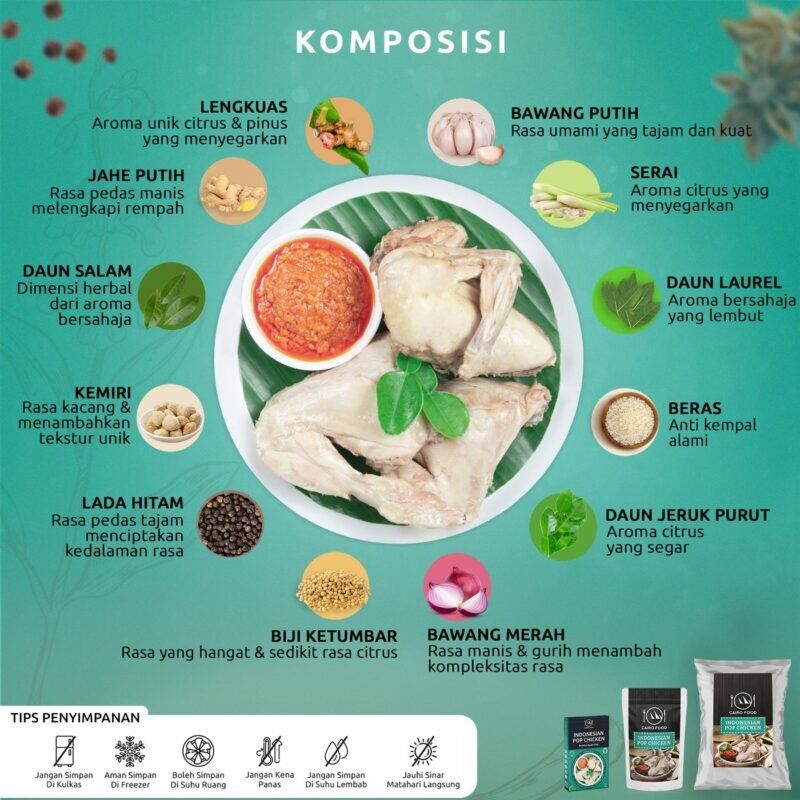 Indonesian Pop Chicken Seasoning (Bumbu Ayam Pop)