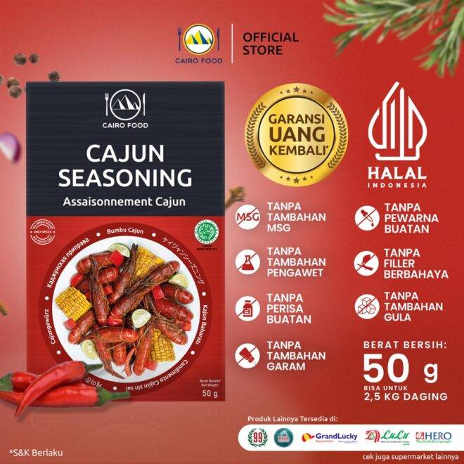 Cajun Seasoning Non Salt (Bumbu Cajun Tanpa Garam)