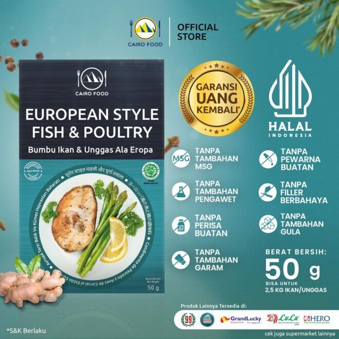 Europe Style Fish & Poultry Seasoning (Bumbu Ikan & Unggas Ala Eropa)