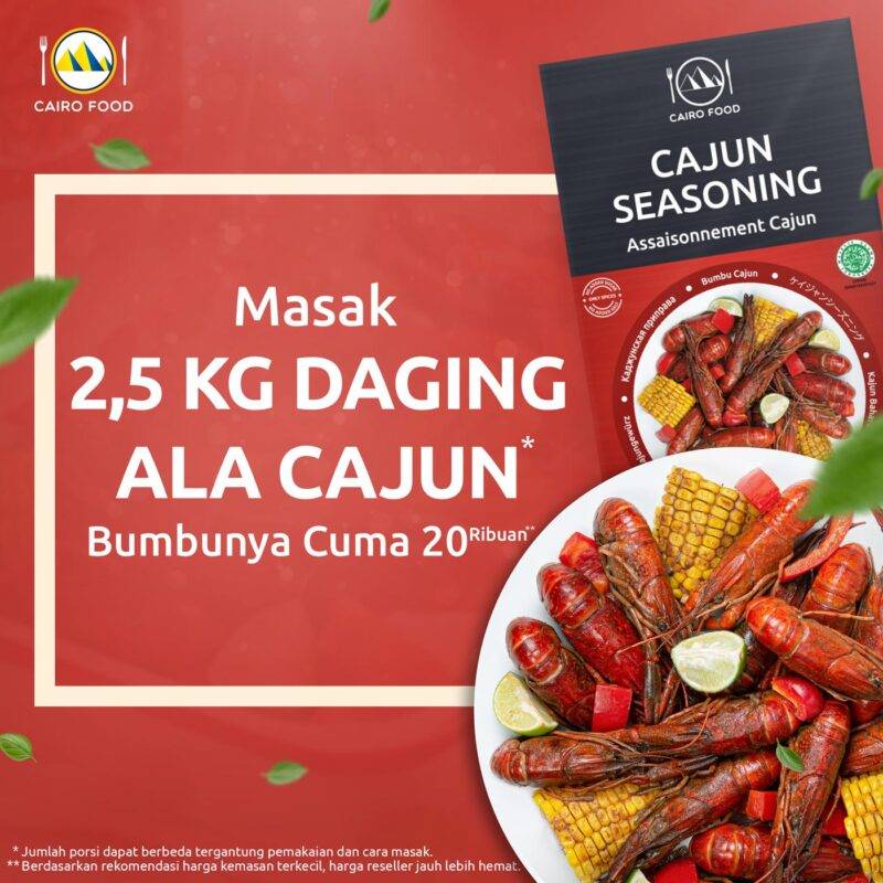 Cajun Seasoning Non Salt (Bumbu Cajun Tanpa Garam)