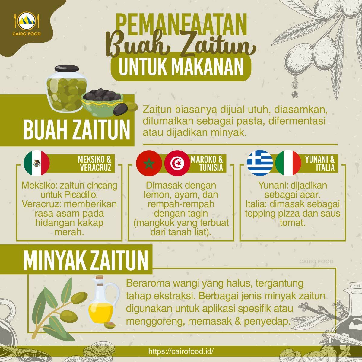 pemanfaatan buah zaitun untuk makanan